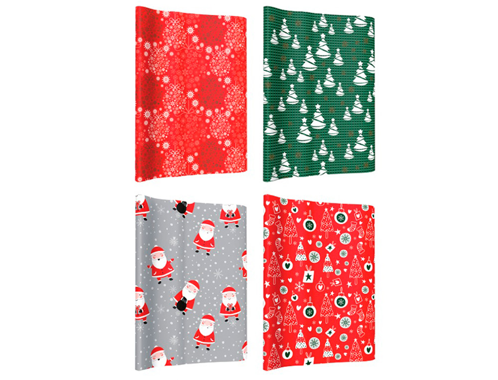 PAPEL DE REGALO BASIKA NAVIDAD ROLLO ANCHO 1 MT LONGITUD 3 M MODELOS SURTIDOS GRAMAJE 50 GR