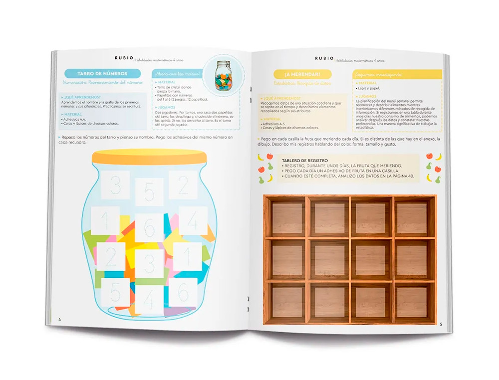 CUADERNO RUBIO HABILIDADES MATEMATICAS + 4 AÑOS