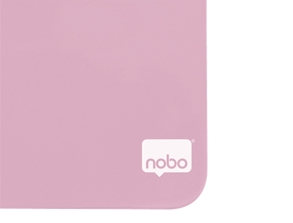 PIZARRA NOBO MAGNETICA PARA EL HOGAR COLOR ROSA 360X360 MM
