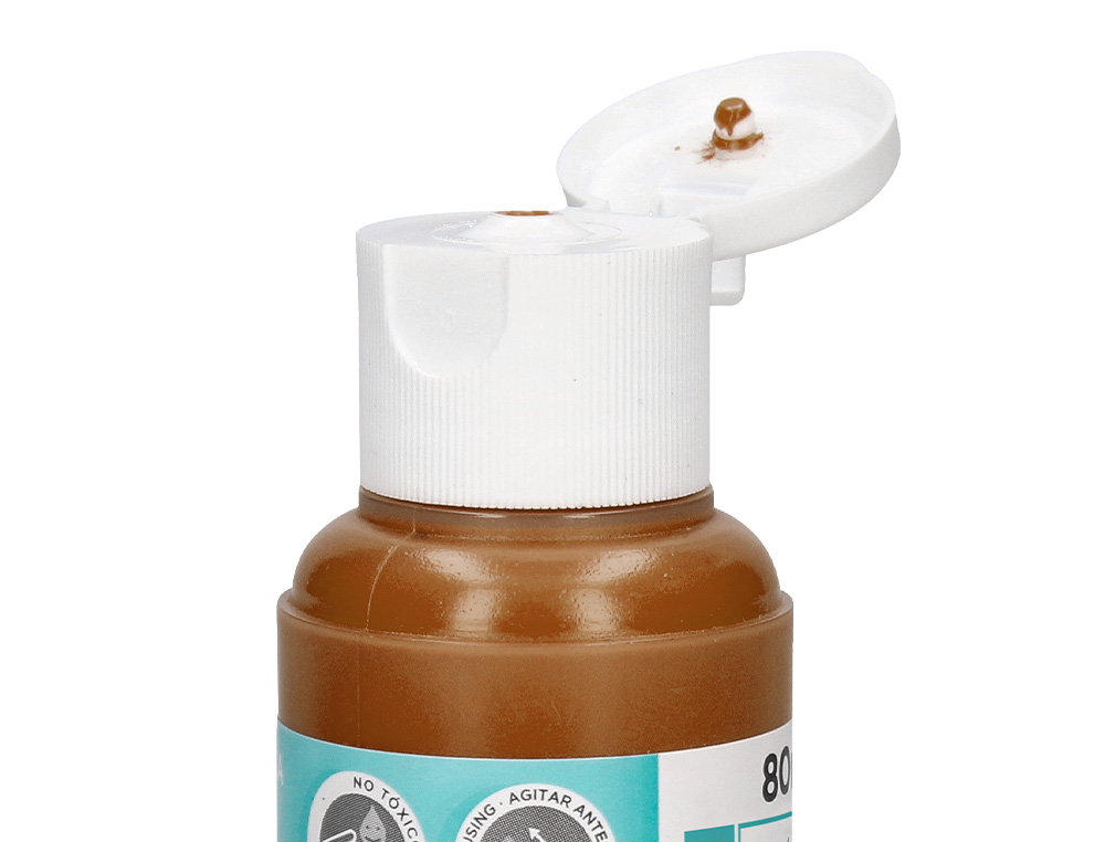 PINTURA ACRILICA LIDERPAPEL BOTE DE 80 ML MARRON
