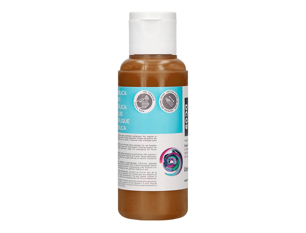 PINTURA ACRILICA LIDERPAPEL BOTE DE 80 ML MARRON