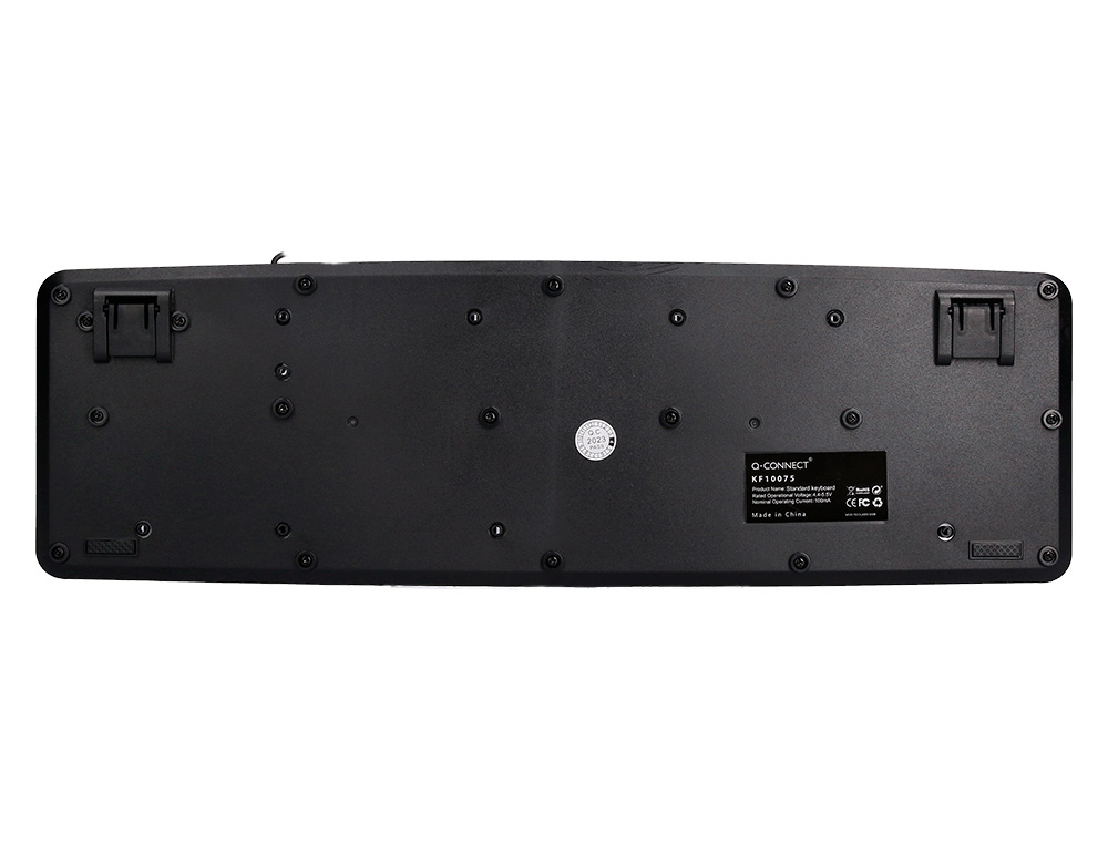 TECLADO Q-CONNECT CON CABLE 1,35 MT COLOR NEGRO