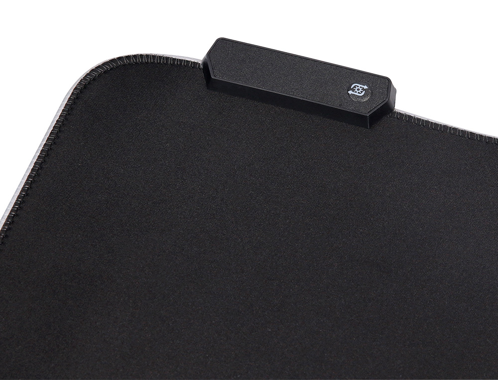 ALFOMBRILLA PARA RATON Q-CONNECT ILUMINACION LED CONEXION USB COLOR NEGRO 350X250X3 MM