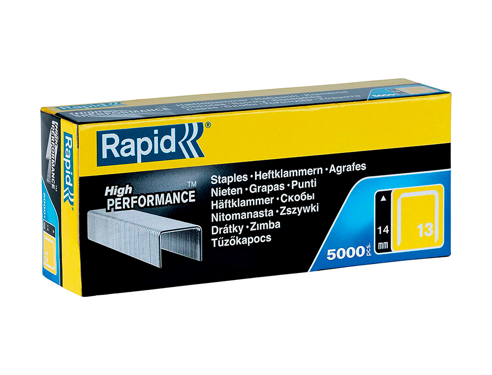 GRAPAS RAPID 13/14 MM GALVANIZADA CAJA DE 5000 UNIDADES