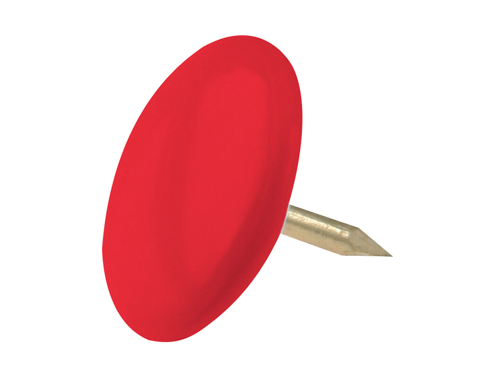 CHINCHETA LISMANIA OFFICE COLOR ROJO CAJA DE 100 UNIDADES