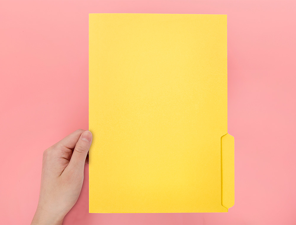 SUBCARPETA CARTULINA LIDERPAPEL DIN A4 PESTAA DERECHA 240G/M2 COLOR AMARILLO