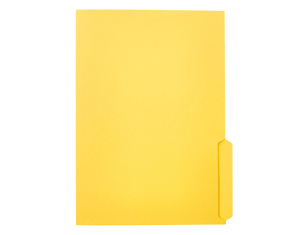 SUBCARPETA CARTULINA LIDERPAPEL DIN A4 PESTAA DERECHA 240G/M2 COLOR AMARILLO