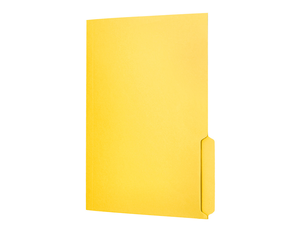 SUBCARPETA CARTULINA LIDERPAPEL DIN A4 PESTAA DERECHA 240G/M2 COLOR AMARILLO