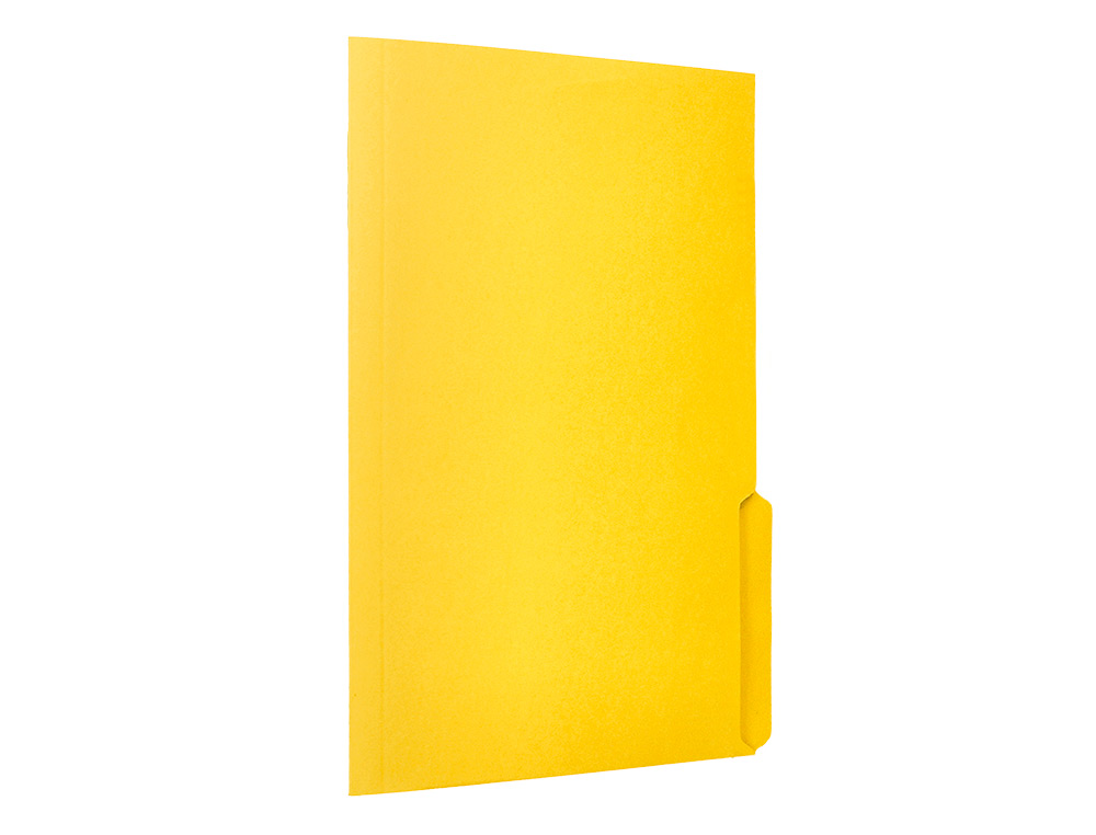 SUBCARPETA CARTULINA LIDERPAPEL DIN A4 PESTAA DERECHA 240G/M2 COLOR AMARILLO
