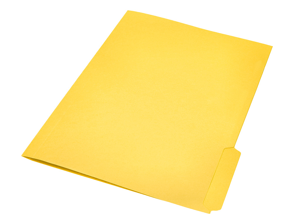 SUBCARPETA CARTULINA LIDERPAPEL DIN A4 PESTAA DERECHA 240G/M2 COLOR AMARILLO