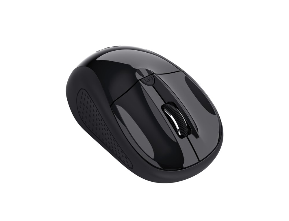 RATON TRUST BASIC OPTICO INALAMBRICO ECO 4 BOTONES 800/1600 DPI USB 2.0 COLOR NEGRO