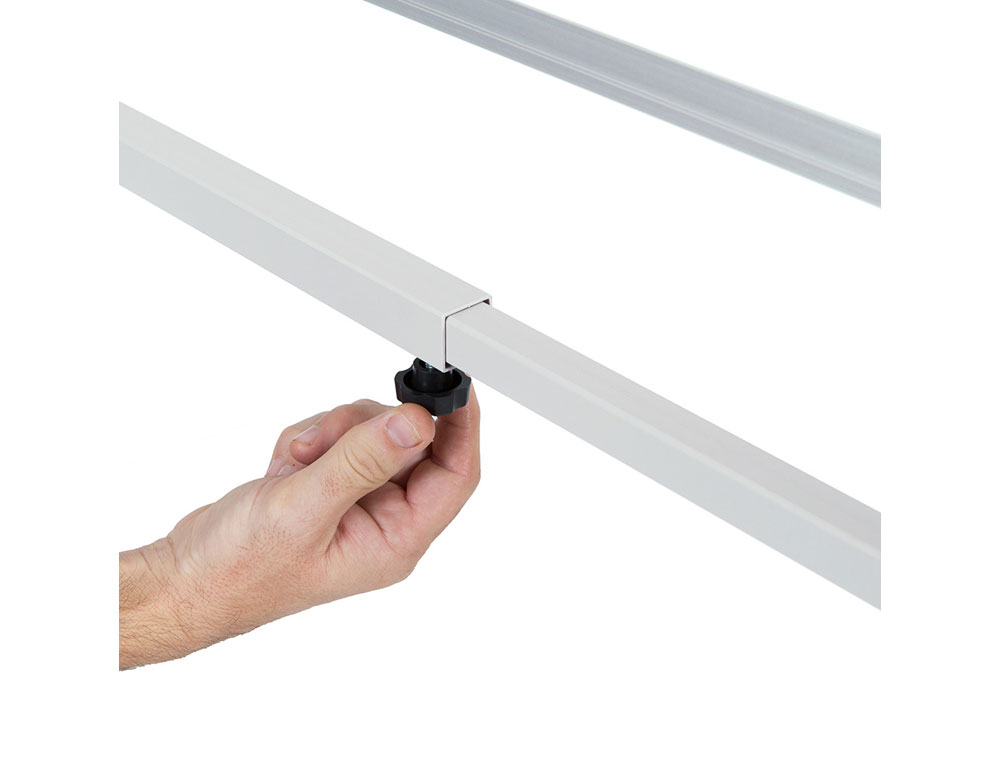 PIZARRA BLANCA ROCADA VOLTEABLE DOBLE CARA MAGNETICA ACERO LACADO 120X90 CM