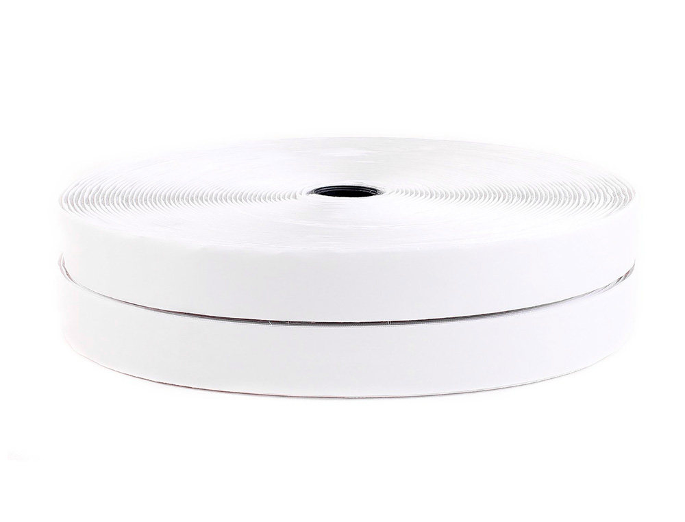 CINTA DE CIERRE ADHESIVA LIDERPAPEL VELCRO BLANCO 20MM X 25M