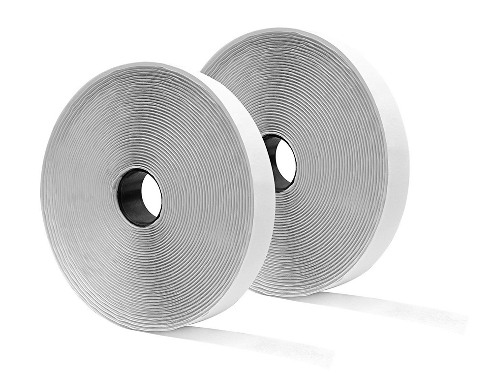 CINTA DE CIERRE ADHESIVA LIDERPAPEL VELCRO BLANCO 20MM X 25M
