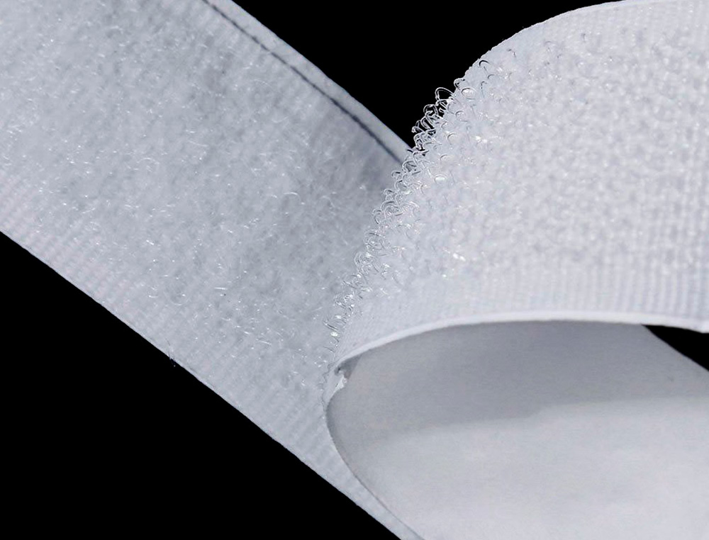 CINTA DE CIERRE ADHESIVA LIDERPAPEL VELCRO BLANCO 20MM X 25M