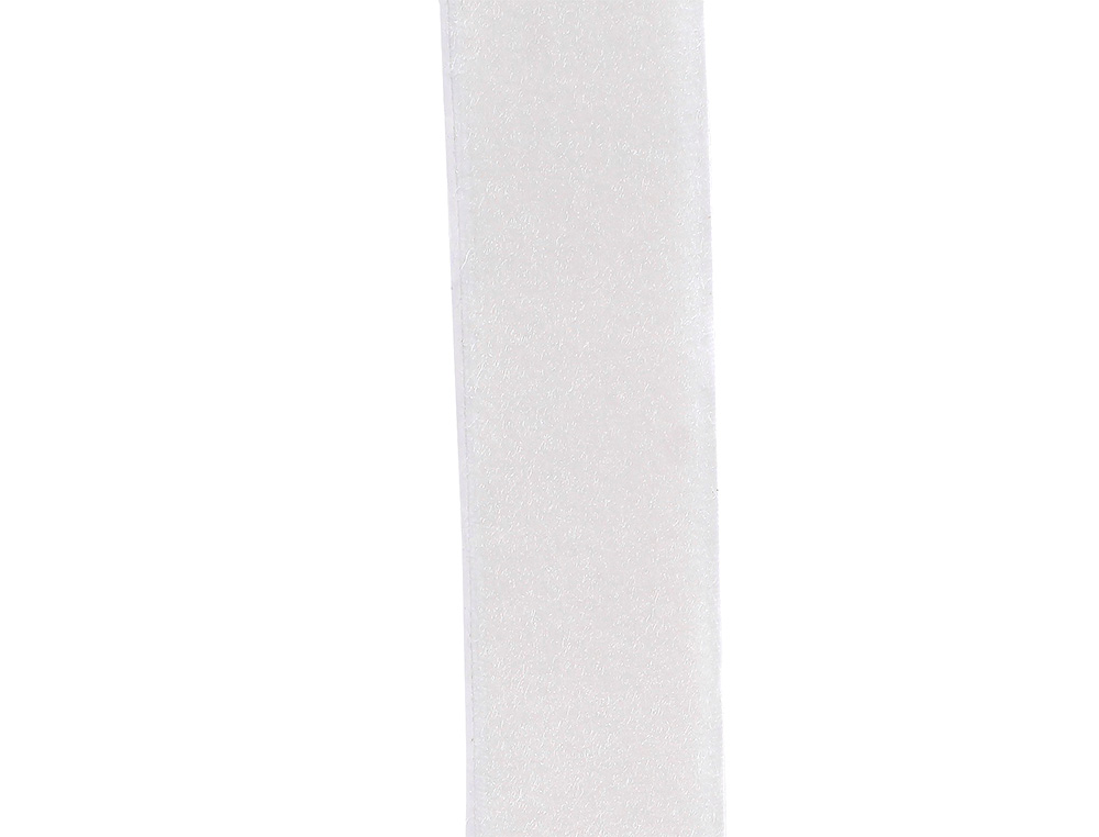 CINTA DE CIERRE ADHESIVA LIDERPAPEL VELCRO BLANCO 20MM X 25M