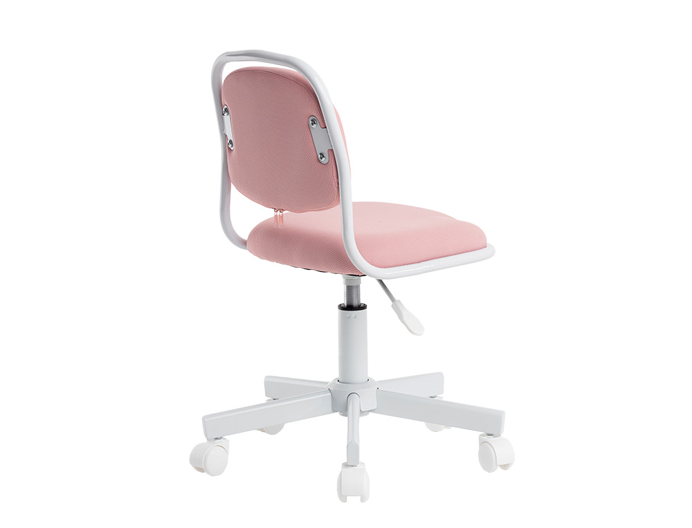 SILLA Q-CONNECT INFANTIL BARI ESCRITORIO COLOR ROSA ALT MAX 795 ANC 390 PROF 350 MM