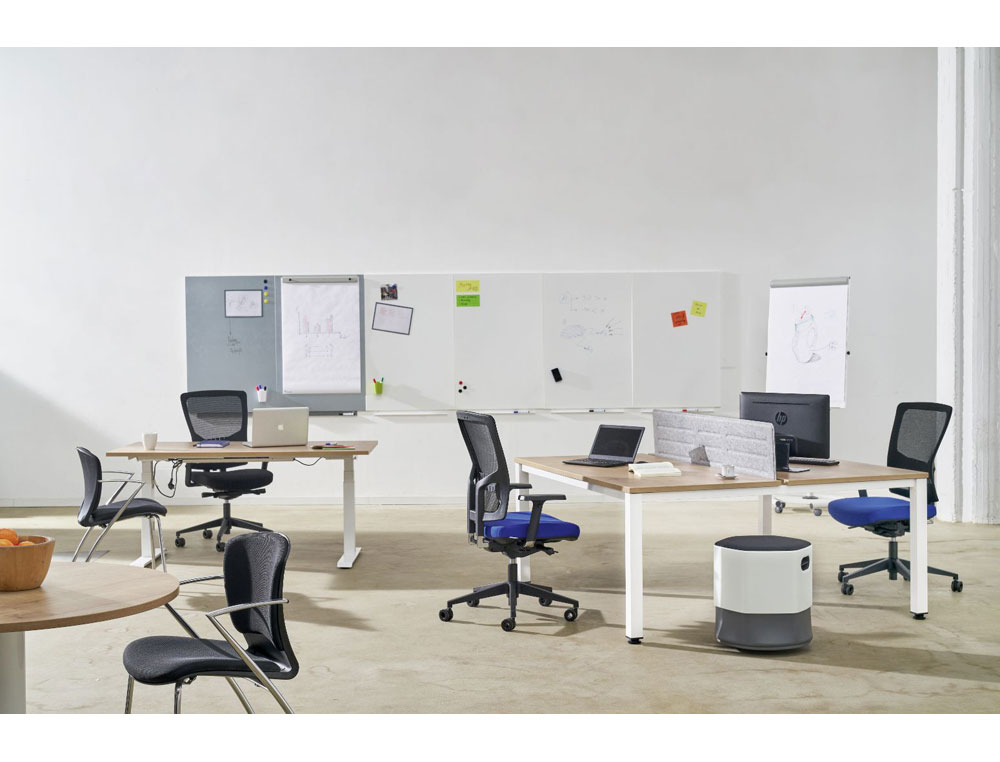 PIZARRA BLANCA ROCADA SKINWHITEBOARD PRO LACADA MAGNETICA 100X100 CM 2 MODULOS