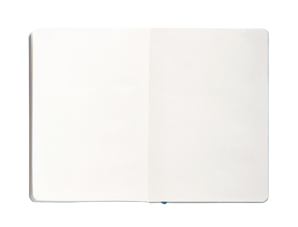 CUADERNO CON GOMILLA ANTARTIK NOTES TAPA BLANDA A5 HOJAS LISAS AZUL CLARO 80 HOJAS 80 GR FSC