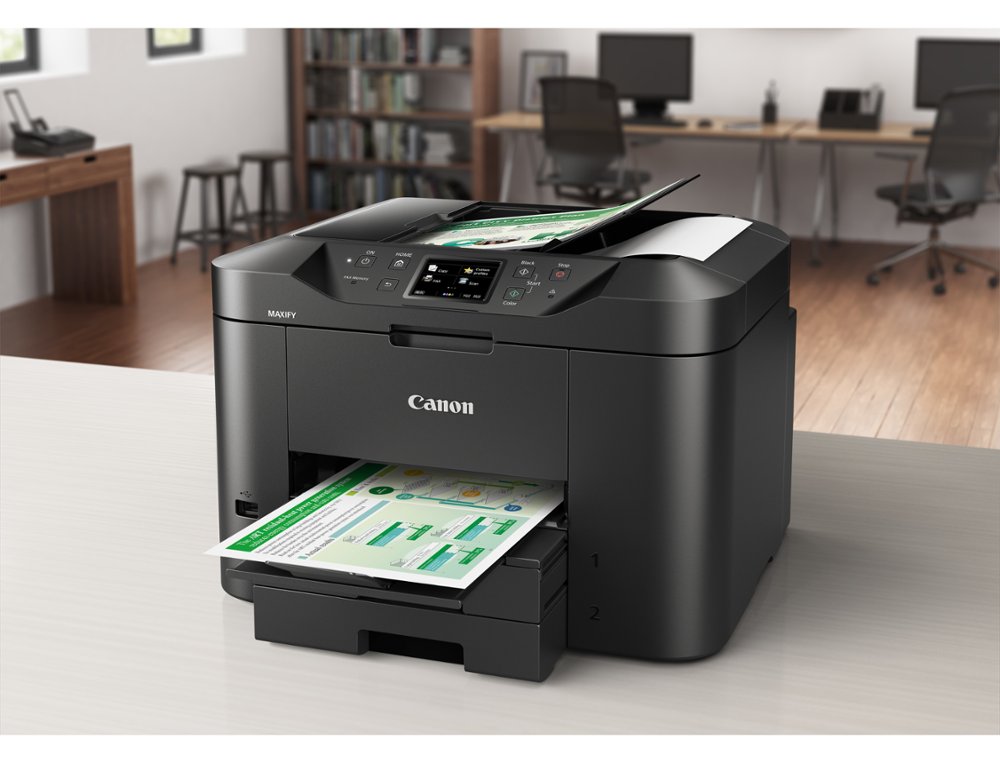 EQUIPO MULTIFUNCION CANON MAXIFY MB2750 TINTA COLOR 24PPM NEGRO 15PPM DIN A4 COLOR WIFI IMPRESORA ESCANER