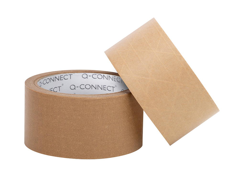 CINTA ADHESIVA Q-CONNECT KRAFT REFORZADO 50 MT X 50 MM PARA EMBALAJE