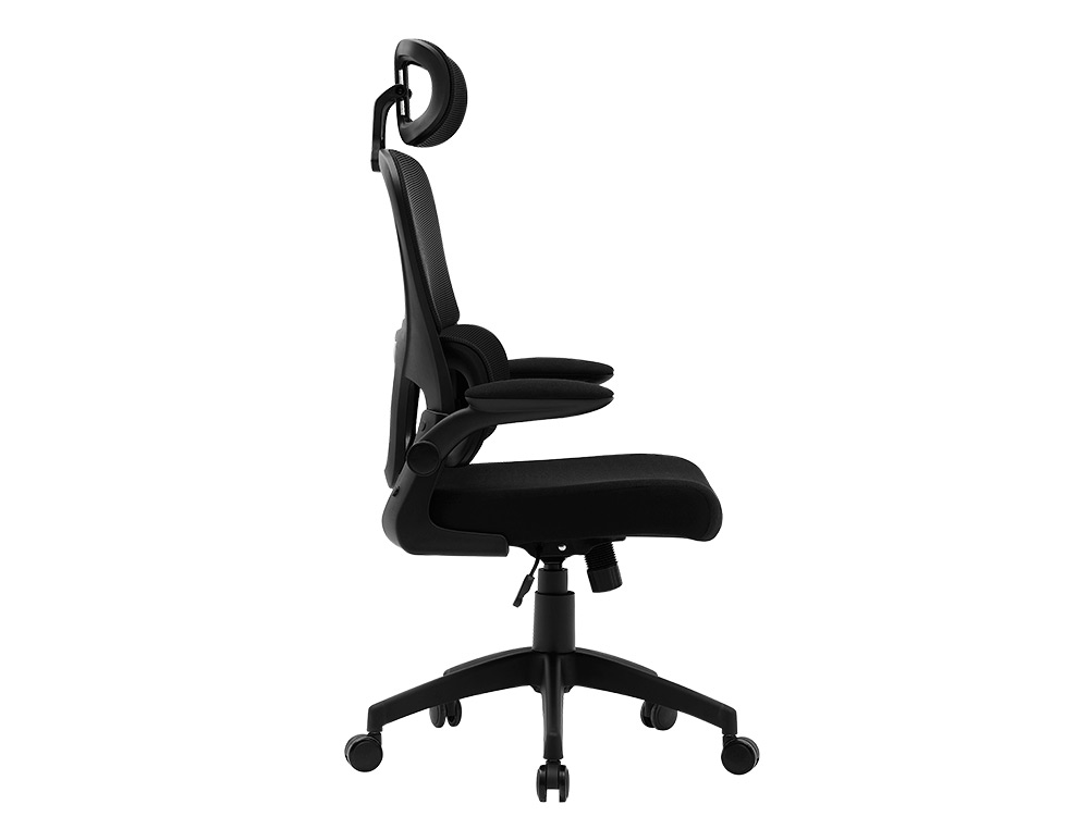 SILLA Q-CONNECT DIRECCION SORRENTO MALLA BASE METALICA ALT MAX 1320 ANC 650 PROF 600 MM RUEDAS PREMIUM NEGRO