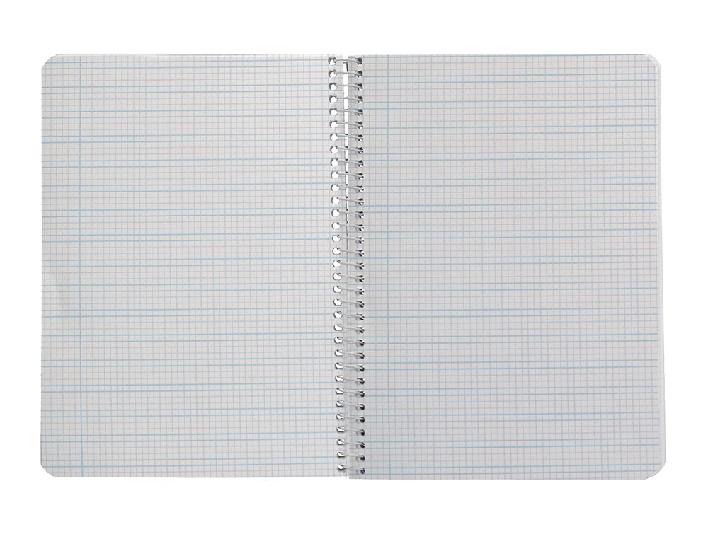 CUADERNO ESPIRAL LIDERPAPEL A5 PAUTAGUIA TAPA DURA 80H 90 GR CUADRO PAUTADO 3MM COLOR NARANJA