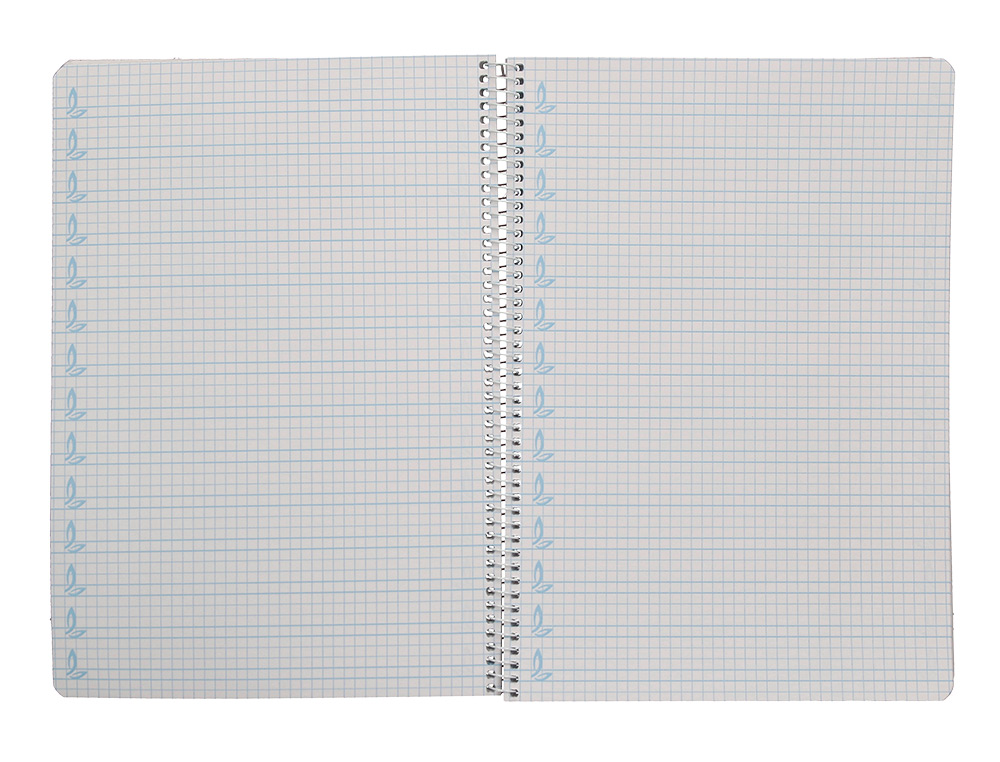 CUADERNO ESPIRAL LIDERPAPEL A4 PAUTAGUIA TAPA BLANDA 80H 75 GR CUADRO PAUTADO 5MM COLOR LILA