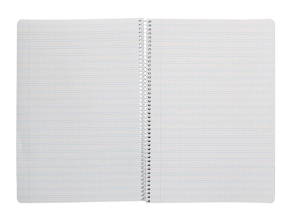 CUADERNO ESPIRAL LIDERPAPEL DIN A4 PAUTAGUIA TAPA DURA 80H 90 GR CUADRO PAUTADO 3MM COLOR LILA