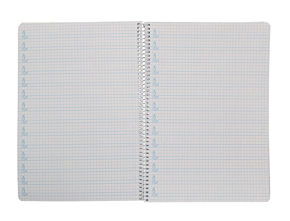 CUADERNO ESPIRAL LIDERPAPEL DIN A4 PAUTAGUIA TAPA DURA 80H 90 GR CUADRO PAUTADO 5MM COLOR ROJO