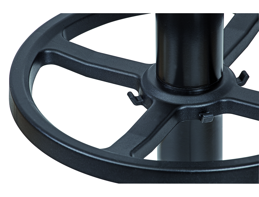 PERCHERO METALICO MAUL GRANDO 8 COLGADORES Y PARAGUERO COLOR NEGRO 375X1750X365 MM