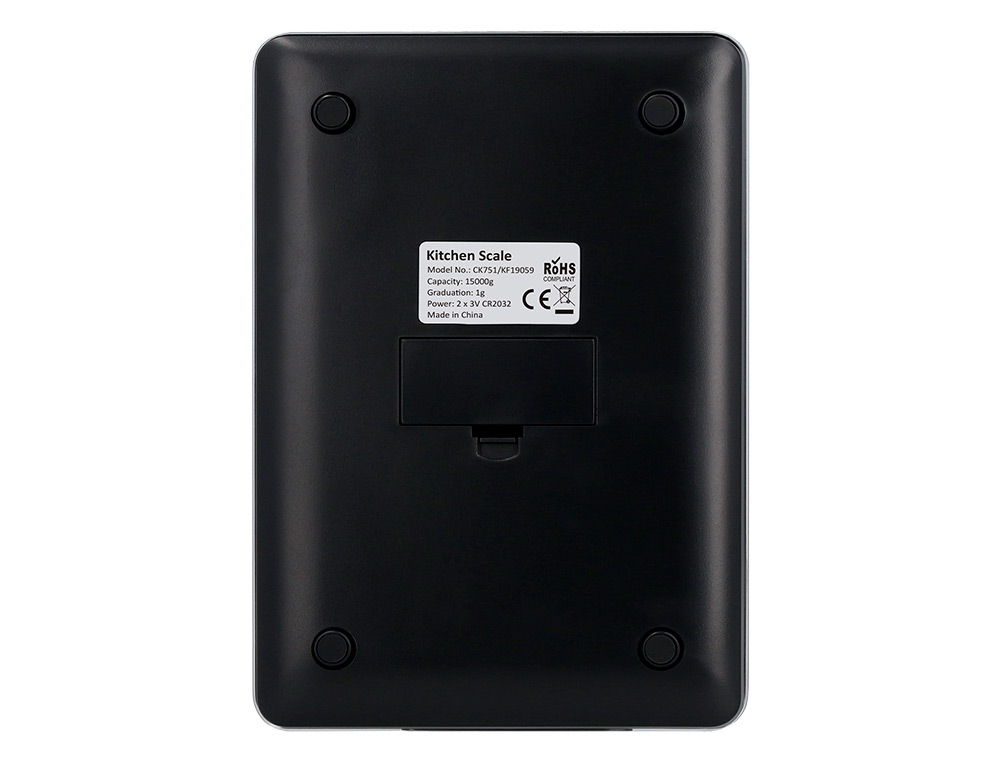 BASCULA PRECISION Q-CONNECT DIGITAL CON PANTALLA LCD PRECISION 1 GR CAPACIDAD DE 5 GR A 15 KG 240X170X17,5MM