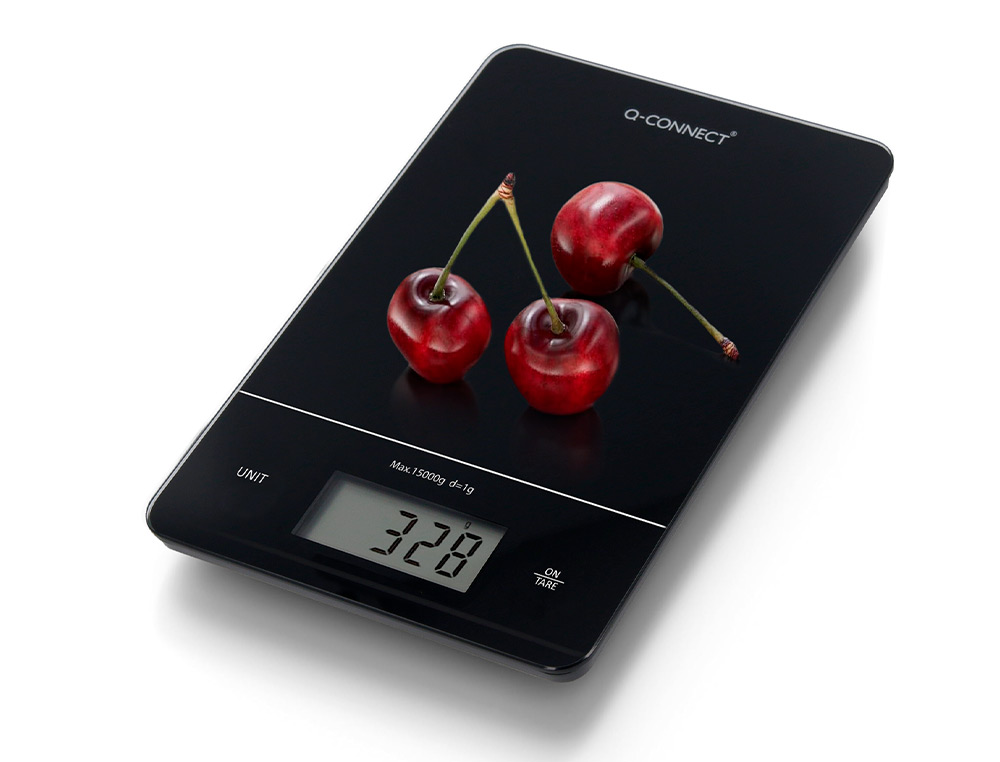BASCULA PRECISION Q-CONNECT DIGITAL CON PANTALLA LCD PRECISION 1 GR CAPACIDAD DE 5 GR A 15 KG 240X170X17,5MM
