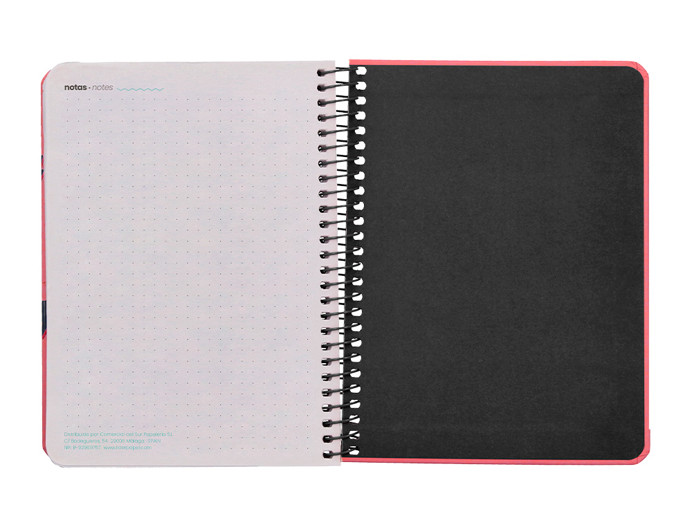 AGENDA ESCOLAR LIDERPAPEL 25-26 ESPIRAL PATTERNS ZIGZAG SEMANA VISTA A6 BILINGÜE PAPEL FSC 80 GR