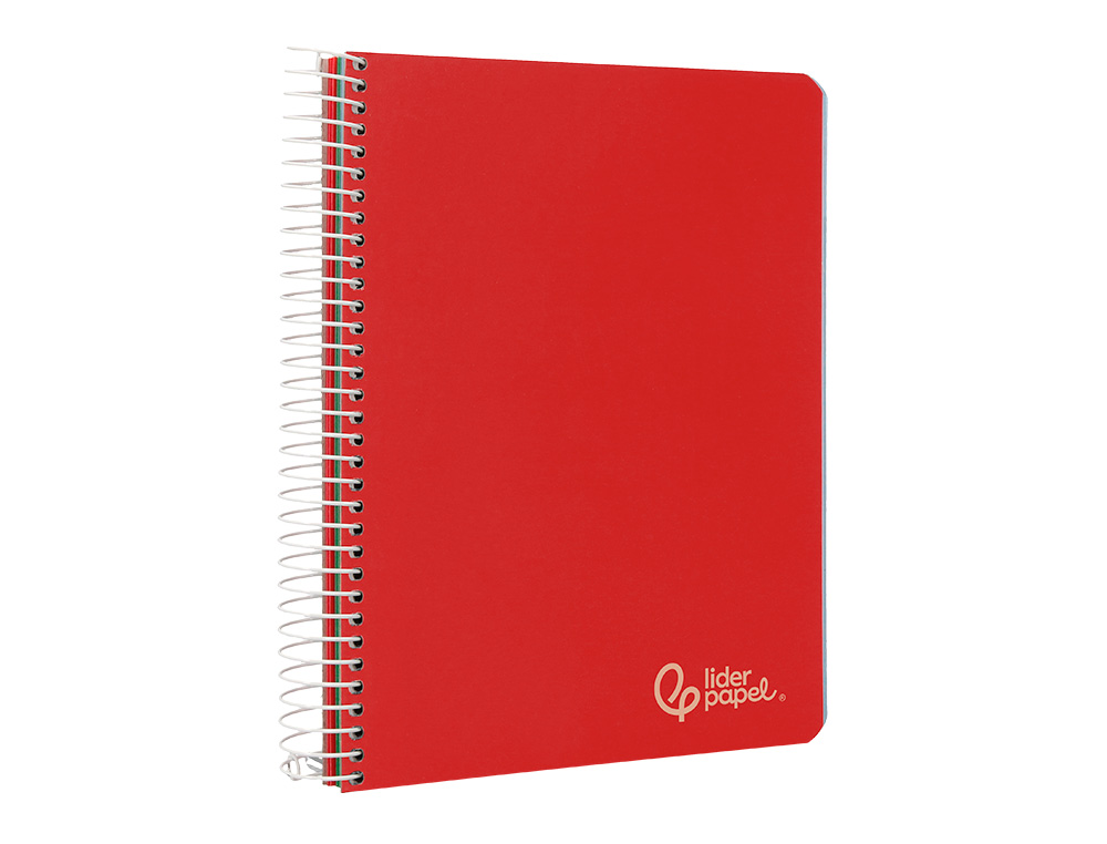 CUADERNO ESPIRAL LIDERPAPEL A5 MICRO WITTY TAPA DURA 120H 90GR HORIZONTAL 8MM 5 BANDAS 6 TALADROS COLORES SURTIDOS