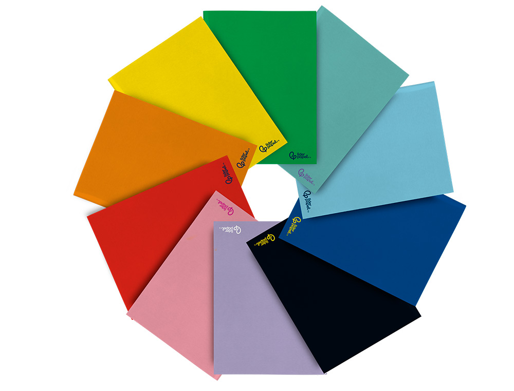 LIBRETA LIDERPAPEL SMART A4 48 HOJAS 75G/M2 CUADRO 5MM CON MARGEN COLORES SURTIDOS