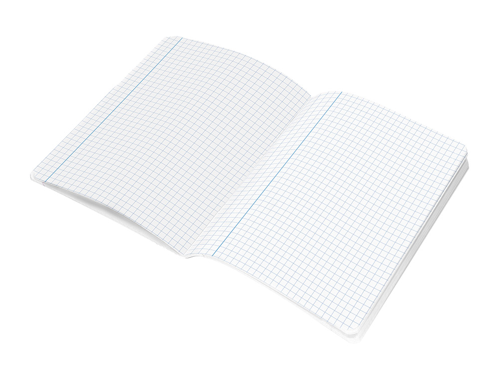 LIBRETA LIDERPAPEL SMART A4 48 HOJAS 75G/M2 CUADRO 5MM CON MARGEN COLORES SURTIDOS
