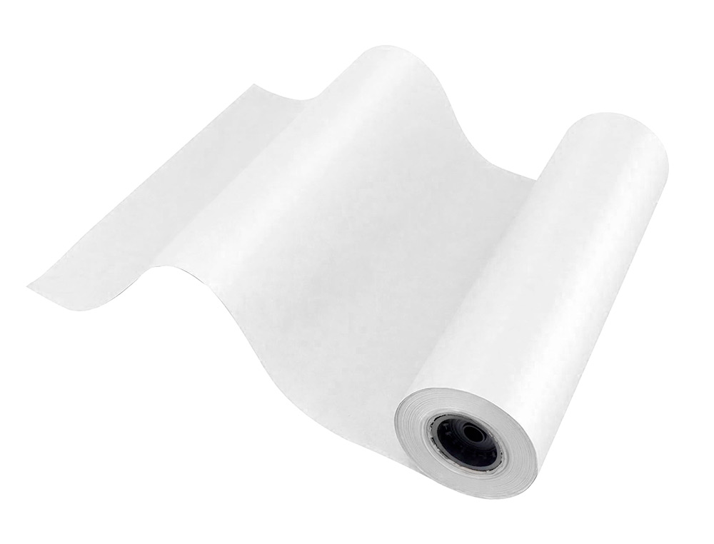 PAPEL KRAFT LIDERPAPEL BLANCO BOBINA 1 MT X 833 MT ESPECIAL PARA EMBALAJE PESO 50 KG