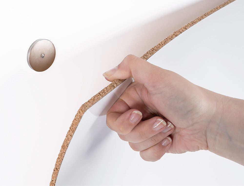PIZARRA BLANCA BI-OFFICE LOOP MAGNETICA ACERO LACADO SIN MARCO 180X100 CM