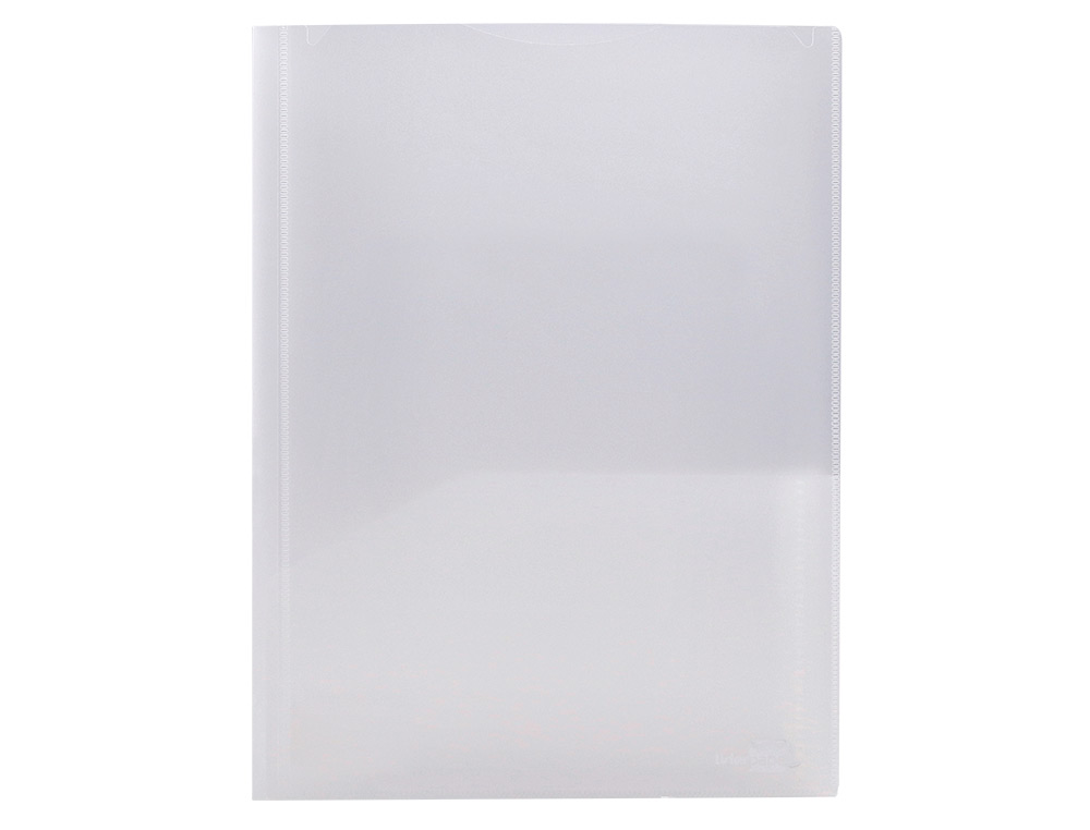 CARPETA LIDERPAPEL DOSSIER DOS BOLSAS CANGURO 45684 POLIPROPILENO DIN A4 TRANSPARENTE