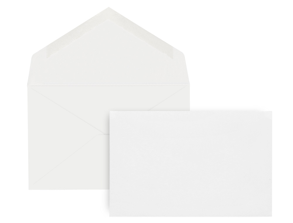 SOBRE LIDERPAPEL BLANCO REGISTRO EXTRA 90X140 MM CAJA DE 100 UNIDADES