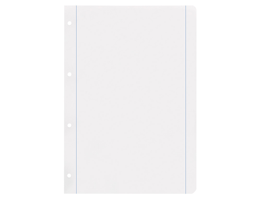 RECAMBIO LIDERPAPEL A4 100 HOJAS 100GR LISO 4 TALADROS DOBLE MARGEN