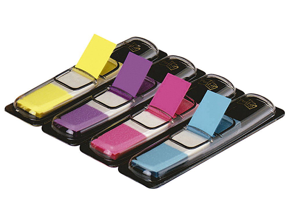 BANDERITAS SEPARADORAS 683-4AB DISPENSADOR 4 COLORES BRILLANTES