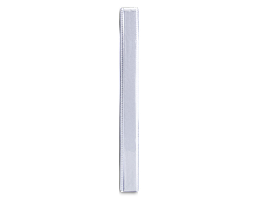 CARPETA CANGURO 4 ANILLAS MIXTAS 16MM LIDERPAPEL A4 PLASTICO COLOR BLANCO