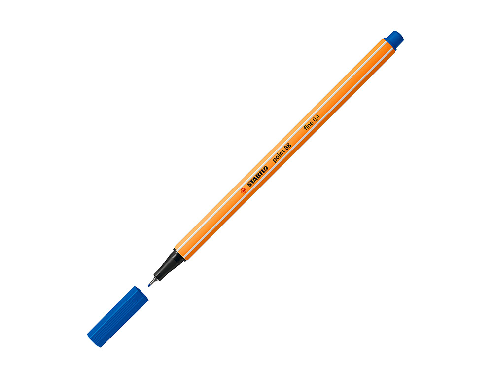 ROTULADOR STABILO PUNTA DE FIB RA POINT 88 AZUL OSCURO PUNTA FINA 0,4MM