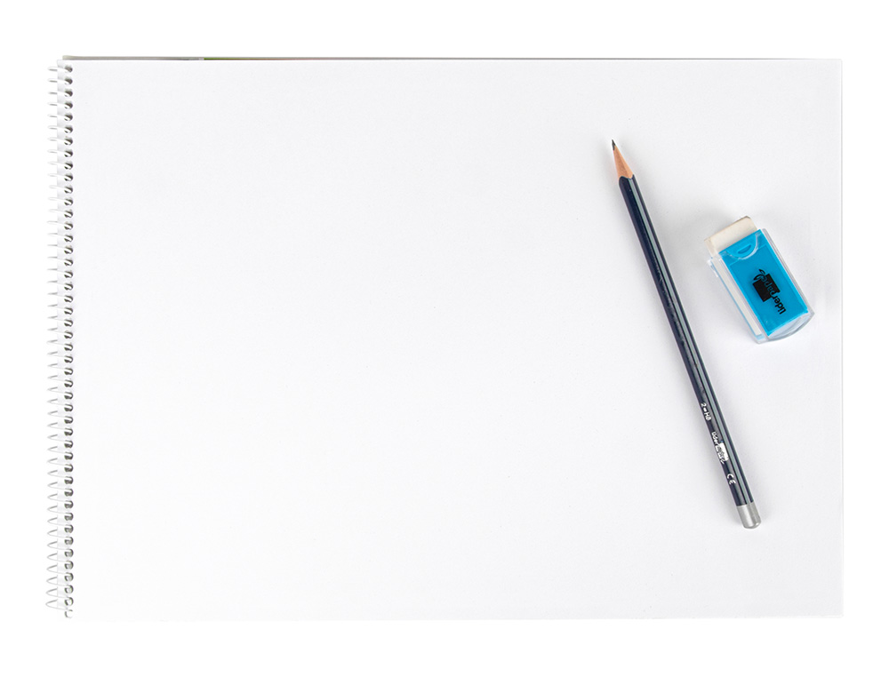 BLOC DIBUJO LIDERPAPEL ARTISTICO ESPIRAL 460X325MM 20 HOJAS 130GR/M2 SIN RECAMBIO PERFORADO