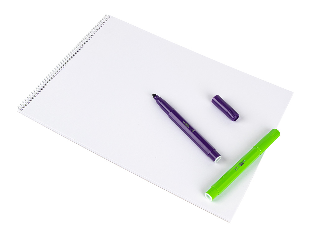 BLOC DIBUJO LIDERPAPEL ARTISTICO ESPIRAL 460X325MM 20 HOJAS 130GR/M2 SIN RECAMBIO PERFORADO