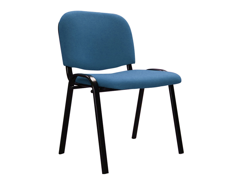 SILLA CONFIDENTE Q-CONNECT APILABLE TAPIZADA SIN RUEDAS 910MM ALTO 460MM LARGO 440MM PROFUNDIDAD AZUL