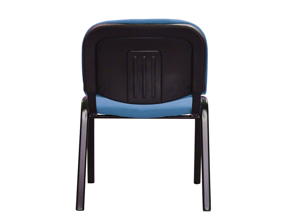 SILLA CONFIDENTE Q-CONNECT APILABLE TAPIZADA SIN RUEDAS 910MM ALTO 460MM LARGO 440MM PROFUNDIDAD AZUL