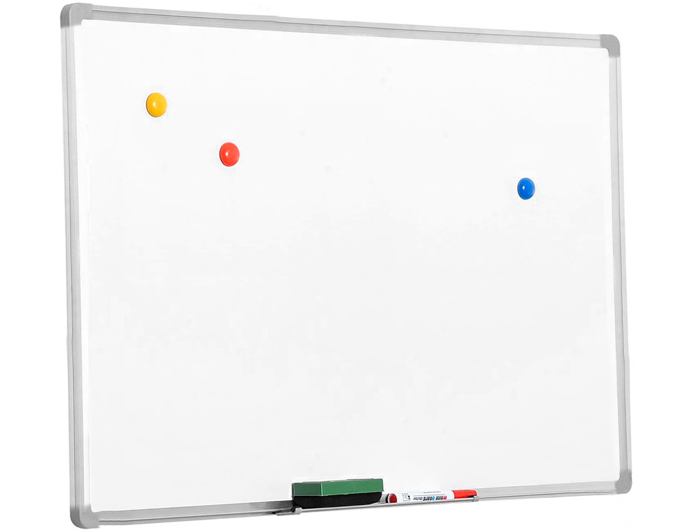 PIZARRA BLANCA Q-CONNECT LACADA MAGNETICA MARCO DE ALUMINIO 150X100 CM